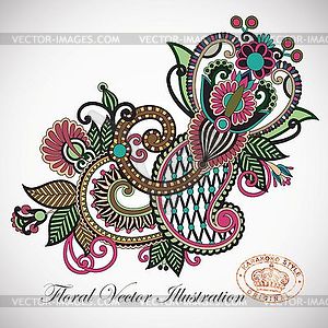 Ornate flower design - vector image