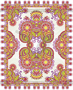 Ornamental Seamless Carpet Design - vector clipart