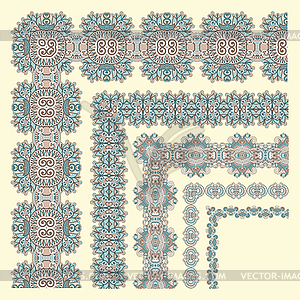 Floral vintage frame design - vector clipart