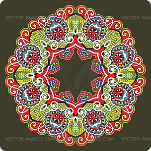 Круг орнамент, декоративные кружева вокруг - клипарт в векторе / векторное изображение