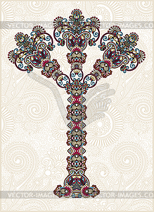 Abstract ornamental floral tree  - vector clip art