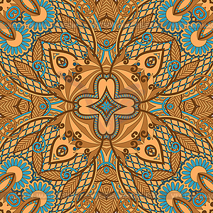 Paisley seamless pattern - vector clipart