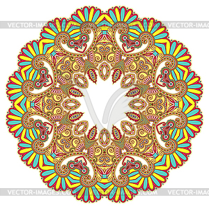 Circle ornament, ornamental round lace - vector clipart