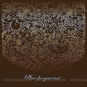 Floral background - vector image