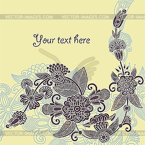 Stylish floral background  - vector image