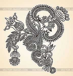 Flower Design Element - vector clip art