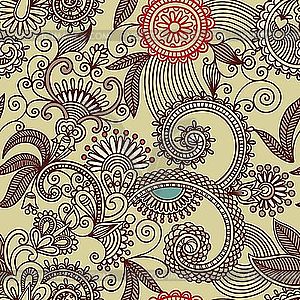 Seamless ornamental pattern - vector image