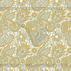 Ornate seamless pattern - vector clipart