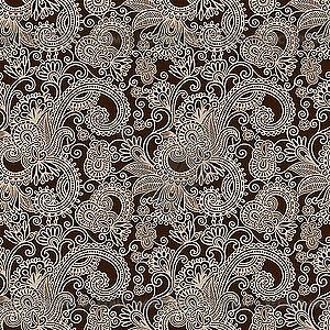 Seamless ornamental pattern - royalty-free vector clipart