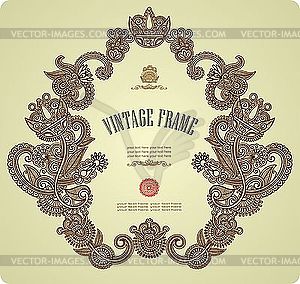 Ornate vintage frame - vector clipart