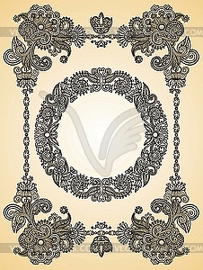 Vintage ornamental frame - vector clip art