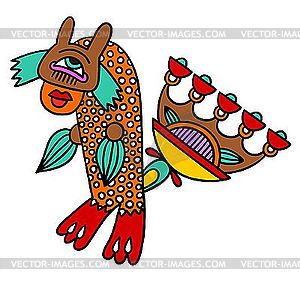 Monster. Ukrainian traditional style  - vector clip art