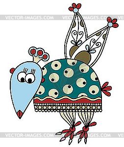 Monster, Ukrainian traditional style  - royalty-free vector clipart