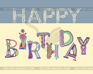 Happy birthday  - vector clipart