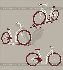 Bicycles - vector image