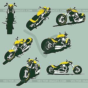 Motorcycles - vector clip art