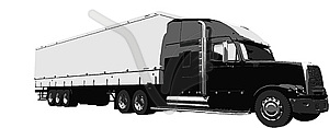 Truck vehicle - vector image