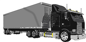 Truck vehicle - vector image