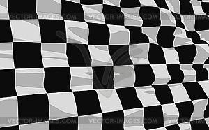 Checkered flag - vector clip art