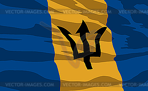 Flag of Barbados - vector clipart / vector image