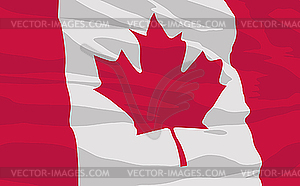 Flag of Canada - color vector clipart