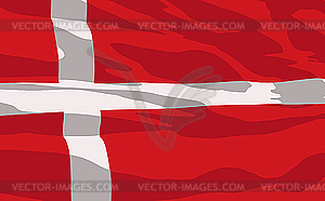 Flag of Denmark - vector clip art