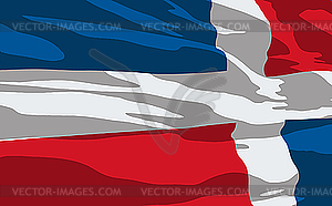 Flag of Dominican Republic - vector clip art