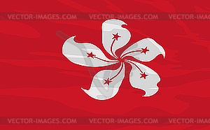 Флаг Гонконга - изображение в формате EPS