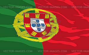 Flag of Portugal - vector clip art