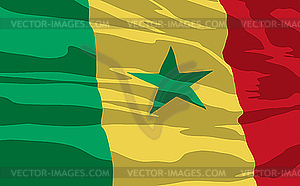 Flag of Senegal - vector clipart