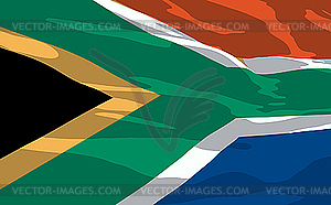 Flag of South Africa - vector clipart