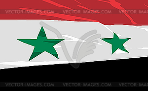 Флаг Сирии - векторный клипарт EPS