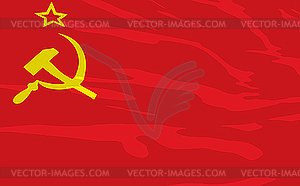 Flag of USSR - vector clipart