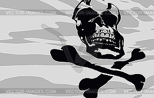 Pirate flag - vector image