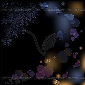 Black bokeh - royalty-free vector image