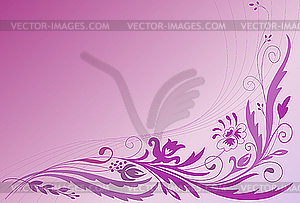 Floral ornament - royalty-free vector clipart