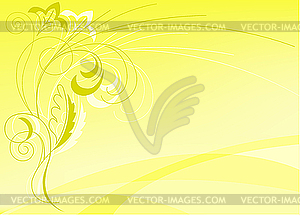 Abstract yellow background - vector clip art