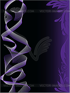 Purple smoke - vector image