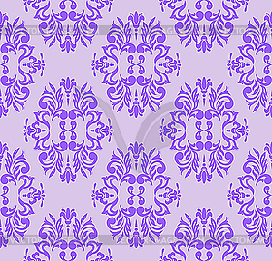 Lilac seamless floral pattern - vector image