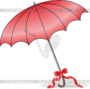 Red umbrella - vector clip art