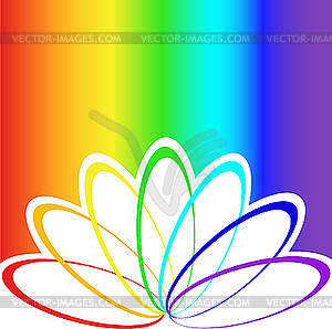 Rainbow background - royalty-free vector clipart
