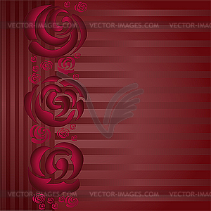 Asymmetric background with roses - vector clipart / vector image