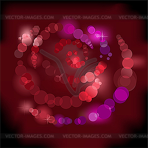 Shimmering Rose - vector clip art