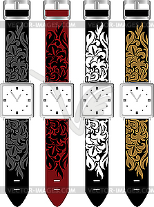 Set watches - color vector clipart