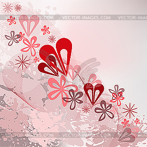 Spattered background with diagonal ornament - vector clipart