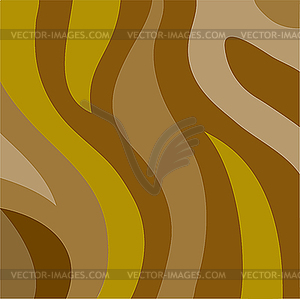 Brown wavy stripes - vector image