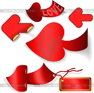 Red arrows - vector image