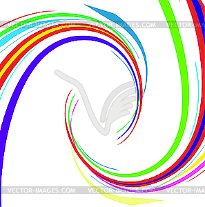 Абстрактные цветные линии - векторный дизайн
