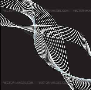 Smooth white lines - royalty-free vector clipart