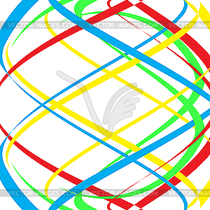 Abstract colour lines - vector clipart